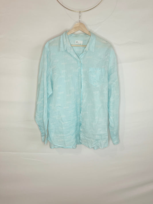 Dragonfly Button-Down Long Sleeve Shirt