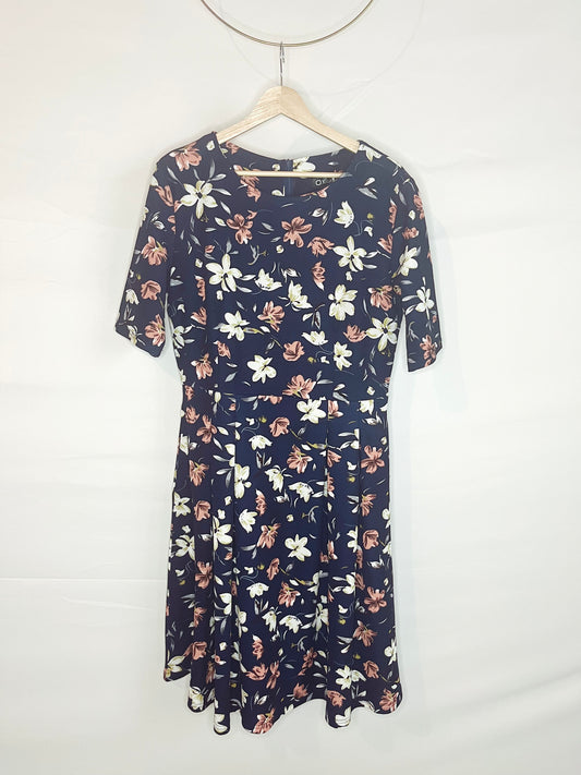 Floral Puffy Swing Dress