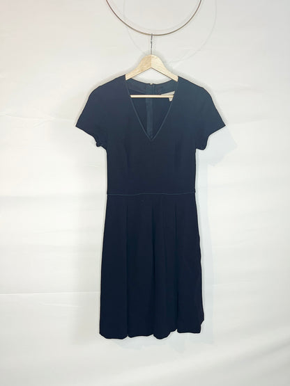 Black A-Line V-Neck Dress