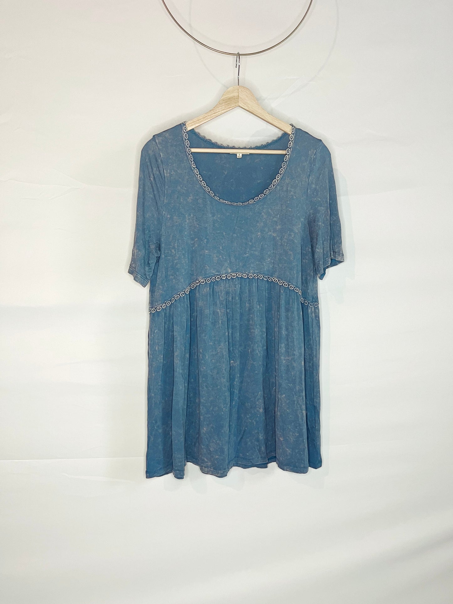 Soft Blue High-Waisted Tee