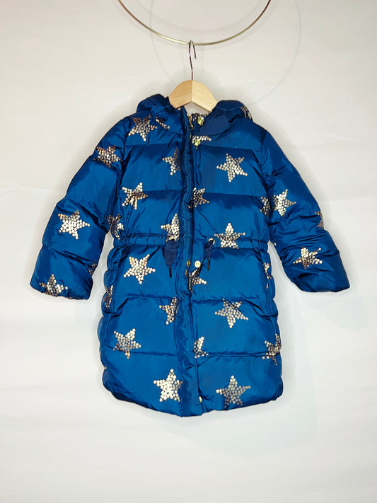 Blue & Gold Stars Winter Coat