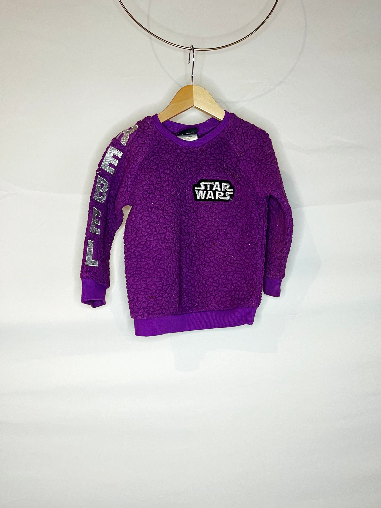 Fuzzy Purple Star Wars "Rebel" Sweatshirt