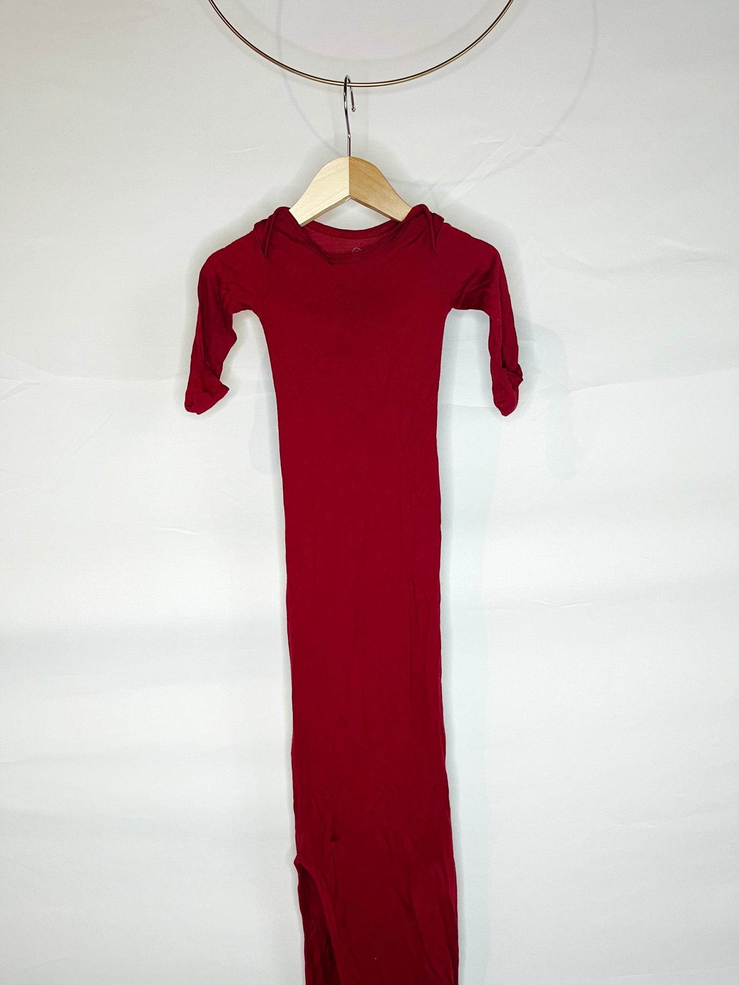 Dark Red Sleeper Gown