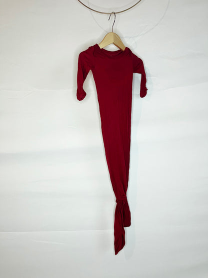 Dark Red Sleeper Gown