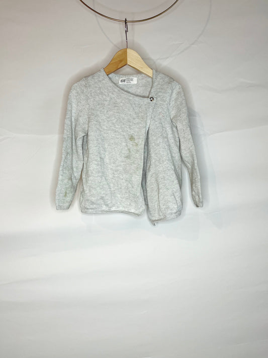 Light Gray Cardigan Sweater