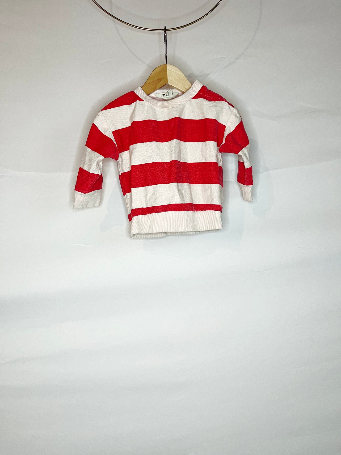 Red & White Striped Sweater